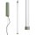 LED Pendelleuchte dimmbar Push-DIM Salbei 4000K L:3 cm