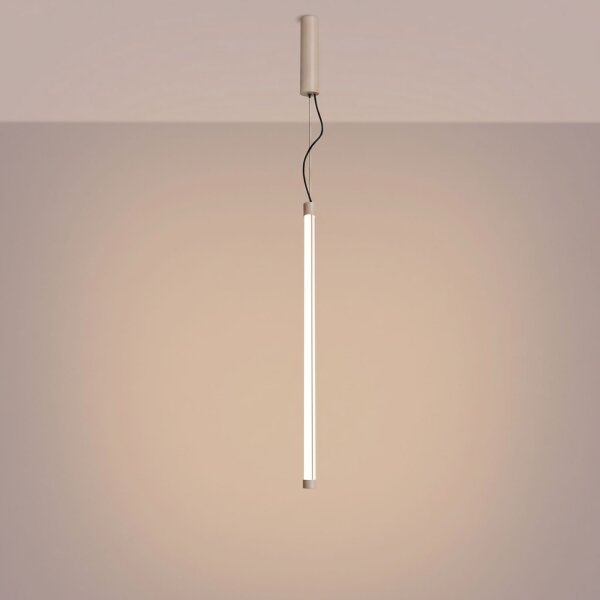 LED Pendelleuchte dimmbar Push-DIM Taupe 3000K L:3 cm
