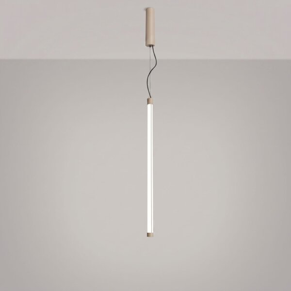 LED Hängelampe dimmbar Push-DIM Taupe 4000K L:3 cm