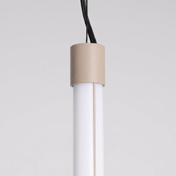 LED Hängelampe dimmbar Push-DIM Taupe 4000K L:3 cm