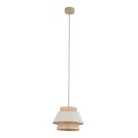 Pendelleuchte Beige Natur Grau blendarm Ø24 cm...