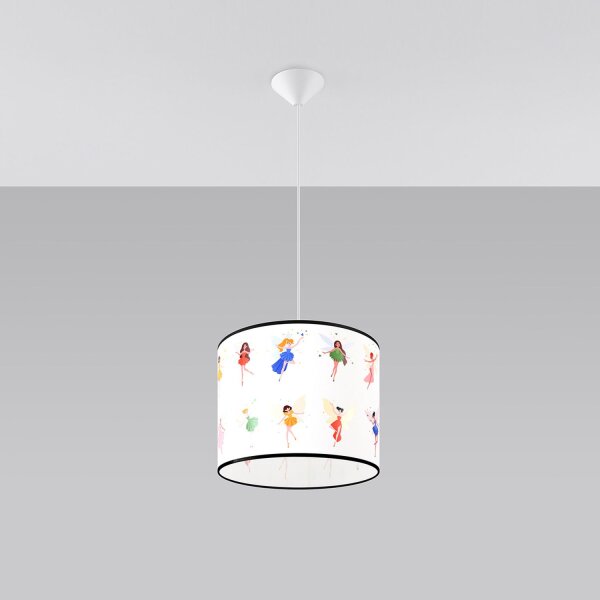 Hängelampe Kinder Mädchen Feen E27 Ø30 cm blendarm