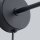 Wandlampe mit Schalter Schwarz Kabel E14 H:23 cm Draht