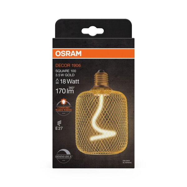 LED Leuchtmittel Deko in Gold E27 1800 K 170 lm OSRAM