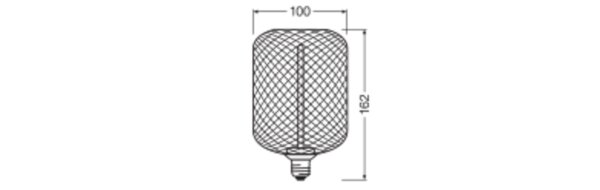 OSRAM LED Leuchtmittel E27 1800 K 110 lm Schwarz Metall