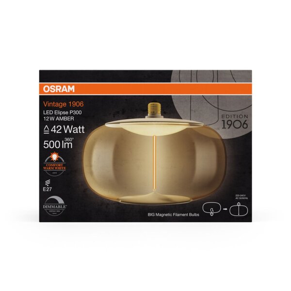 LED Leuchtmittel E27 Ø 30cm 1800K 500lm XXL OSRAM