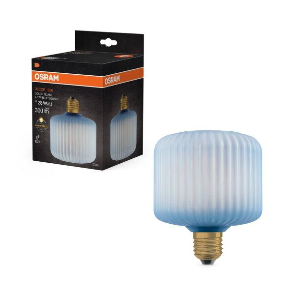 LED Leuchtmittel E27 Glas Ø 12 cm 2700 K 300 lm Blau OSRAM