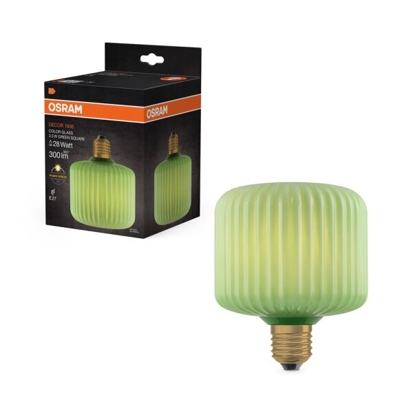 LED Leuchtmittel E27 Glas Grün Ø 12 cm 2700 K 300 lm OSRAM