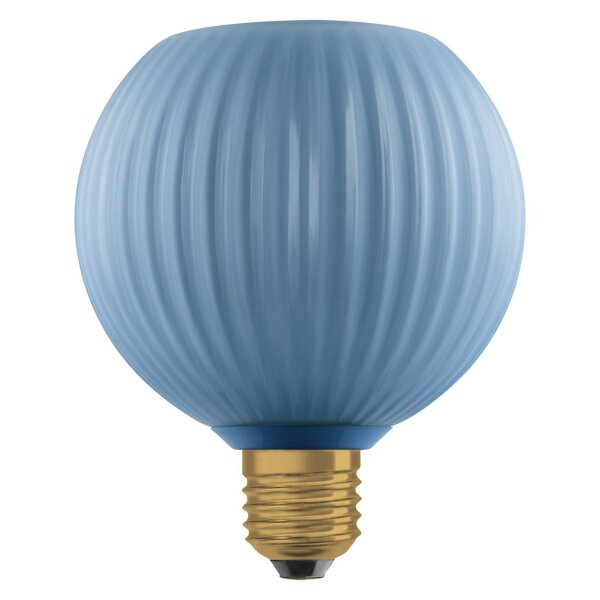 LED Leuchtmittel rund Ø 12,5 cm Glas E27 Blau 2700 K OSRAM