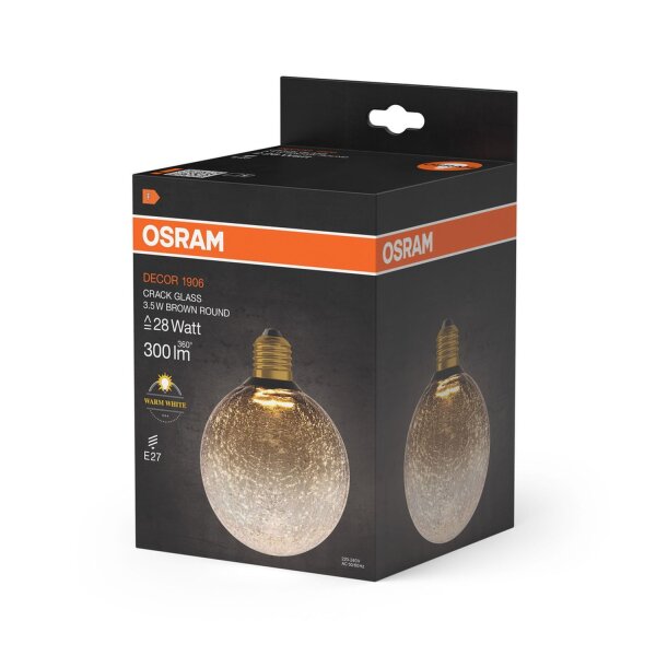 LED Leuchtmittel E27 Glas Braun Ø 12,5 cm 2700 K 300 lm OSRAM
