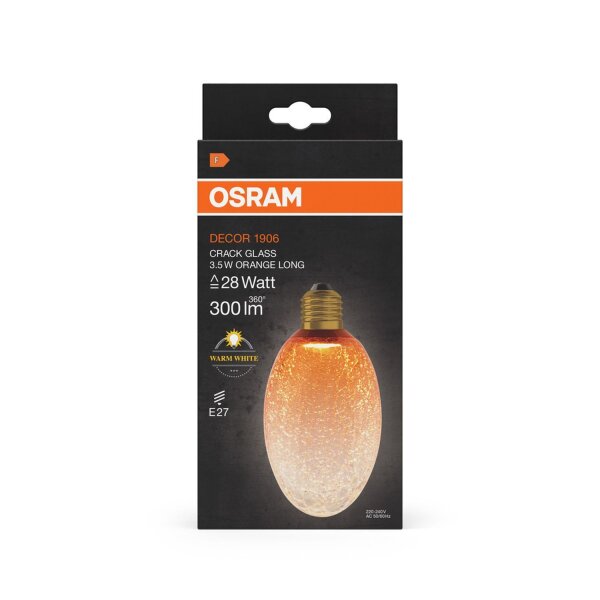 LED Leuchtmittel E27 Glas Orange 2700 K 300 lm OSRAM