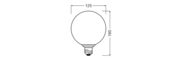 OSRAM LED Leuchtmittel E27 2700 K 300 lm Glas Orange Deko