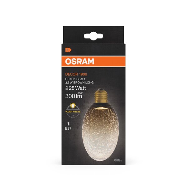 LED Leuchtmittel Deko E27 2700 K 300 lm Glas Braun OSRAM