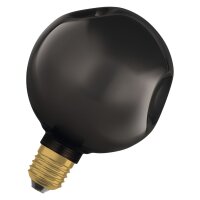 LED Leuchtmittel Glas Schwarz Ø 12,5cm E27 2700K...