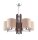 Deckenlampe Esszimmer KASULA Wenge Stoff Leuchte
