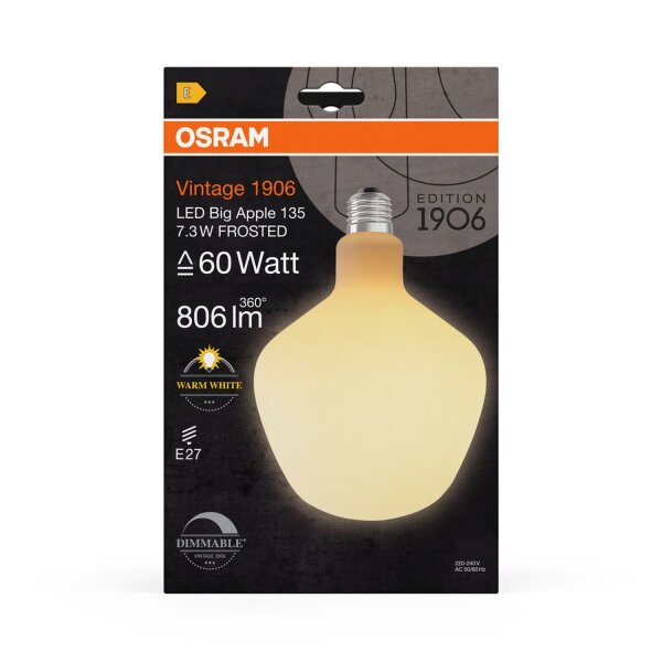 LED Leuchtmittel E27 L: 18 cm Weiß Glas 2700 K 806 lm OSRAM