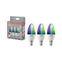 LED Leuchtmittel RGB CCT Dimmbar E14 Smart 3er Set OSRAM