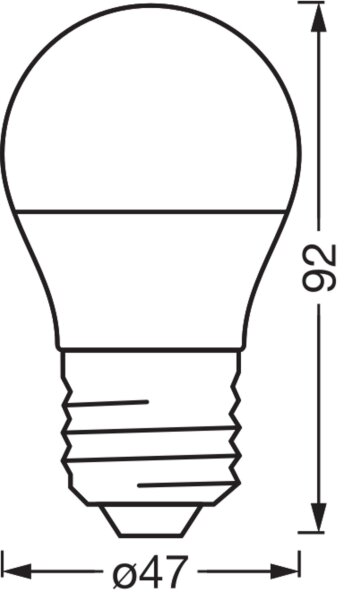 LED Leuchtmittel E27 RGB CCT 470 lm Ø 4,7 cm Smart OSRAM
