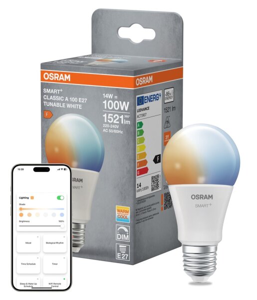 LED Leuchtmittel E27 2700-6500 K 1521 lm Smart OSRAM