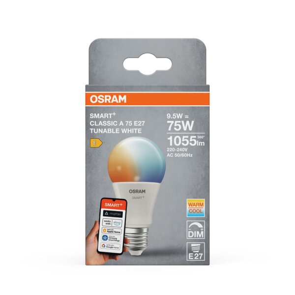 LED Leuchtmittel E27 2700-6500 K 1055 lm Dimmbar Smart OSRAM