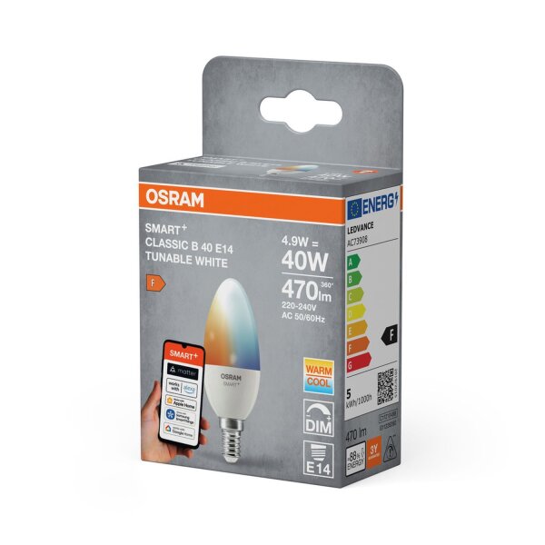 LED Leuchtmittel E14 2700-6500 K 470 lm Smart Dimmbar OSRAM