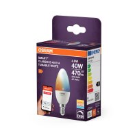LED Leuchtmittel Smart E14 2700-6500 K 470 lm 4er Set OSRAM