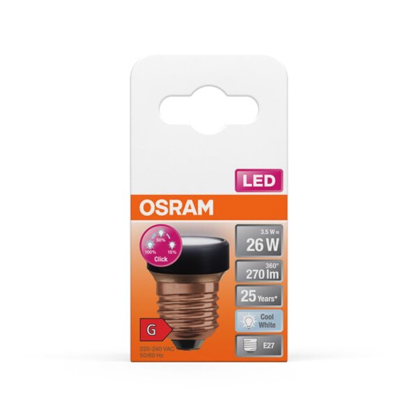 LED Leuchtmittel E27 3 Step Dim Ø 3,5 cm 4000 K 270 lm OSRAM