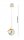 Pendelleuchte Glas Metall Gold E27 Modern wohnlich