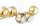 Deckenleuchte 4-flammig Glas Metall Gold E27 L:80 cm