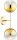 Wandleuchte Up Down 2-flammig Glas Gold E27 H:40 cm
