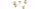 Deckenleuchte 4-flammig Glas Gold E27 L:70 cm blendarm