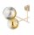 Deckenleuchte 6-flammig Glas Gold E27 L:70 cm blendarm
