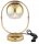 Tischleuchte Glas Gold E27 H:35 cm Modern dekorativ
