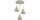 Pendelleuchte 3-flammig Metall Beige E27 B:40 cm Modern
