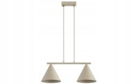 Pendelleuchte 2-flammig Beige E27 L:55 cm Modern