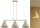 Pendelleuchte 3-flammig Metall Beige E27 L:70 cm