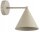 Wandleuchte mit Arm Metall Beige E27 T:24 cm wohnlich