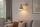 Wandleuchte mit Arm Metall Beige E27 T:24 cm wohnlich