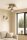 Deckenleuchte Glas Metall Beige E27 B:40 cm Modern
