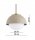Deckenleuchte Glas Metall Beige E27 B:40 cm Modern