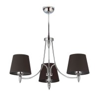 Lustre Noir Chrome ALAION Ø70cm Table de salle...