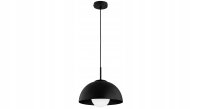 Pendelleuchte Glas Metall Schwarz E27 B:30 cm blendarm