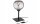 Tischleuchte Rauchglas Schwarz E27 H:30 cm blendarm