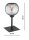 Tischleuchte Rauchglas Schwarz E27 H:30 cm blendarm