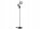 Stehlampe 3-flammig Rauchglas Glas Schwarz E27 B:30 cm
