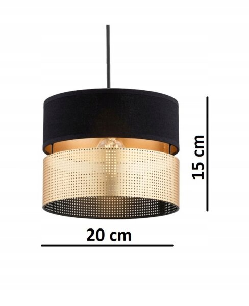 Deckenlampe 5-flammig Schwarz Gold E27 B:60 cm Modern