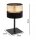Tischlampe Schwarz Gold E27 H:38 cm Modern wohnlich