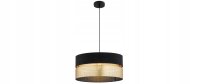 Pendelleuchte Schwarz Gold Metall E27 B:40 cm Modern