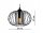Deckenlampe Glas Metall Draht Schwarz E27 B:65 cm