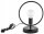 Tischleuchte Schwarz Metall E27 H:30 cm Ring Modern